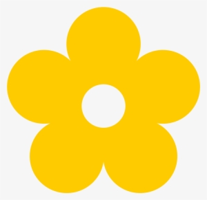 Flowers Color Clipart Hippie - Yellow Flower Clipart