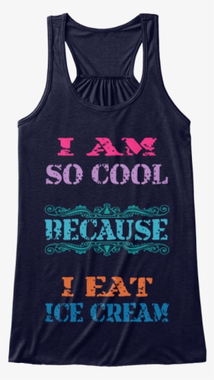 I Am So Cool Because I Eat Ice Cream Midnight T-shirt