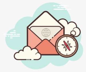 Open Envelope Navigator Icon - Icon