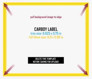 Keg & Carboy Label Design Template - Label