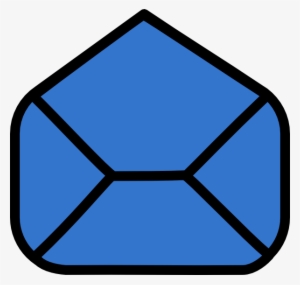 How To Set Use Blue Envelope Open Svg Vector