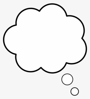 White Thought Bubble Transparent