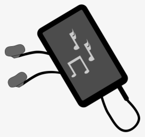 28 Collection Of Ipod With Earphones Clipart - Headphones And Phone Clipart