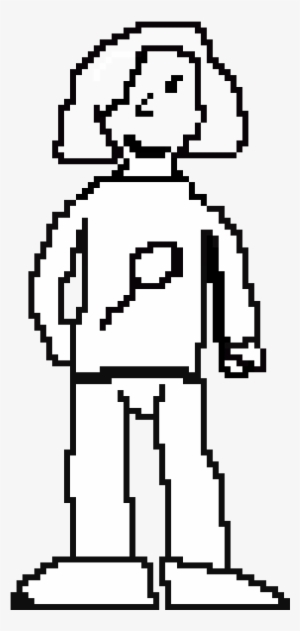 Party Girl Battle Sprite - Line Art