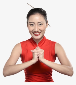Order Online Now Asian-girl - Red Asian Girl Png