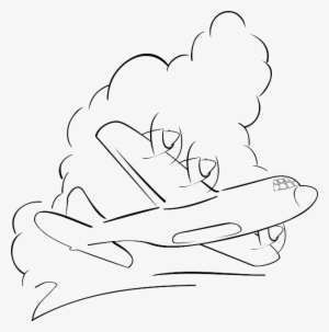 Outline, Drawing, Cartoon, Airplane, Clouds - Hercules C 130 Cliparts