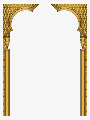 Gold Arch Frame Png