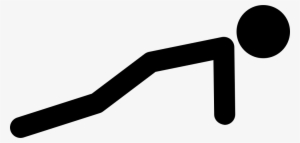 Stick Man Variant Doing Push Ups Comments - Push Ups Icon Png