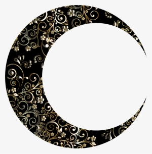 This Free Icons Png Design Of Gold Floral Crescent