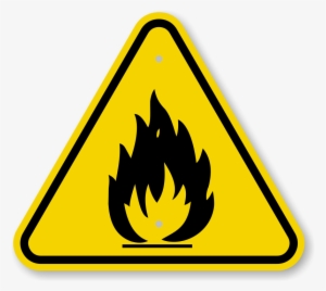 Iso Fire Hazard Symbol Warning Sign - Fire Hazard Symbol