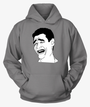 Yao Ming Face - Hardcore Carolina Football Fan Pullover Hoodie