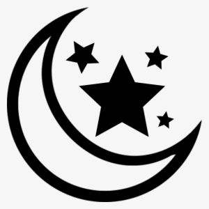 Graphic Library Download Crescent Stars Clip Art Nebularian - Stars Vector