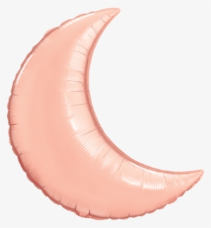 35" Crescent Moon Rose Gold Plain Foil - Crescent Moon