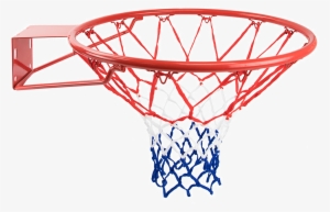 Red, White, And Blue Nylon Basketball Net - Brybelly Sbas 303 Nylon Basketball Net Red 44 White