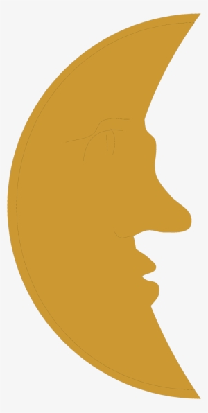 Free Stock Photo - Crescent Moon Face Png