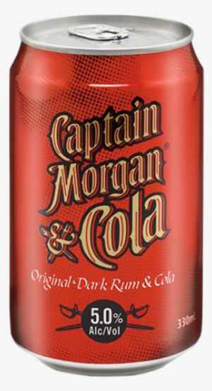 Picture Of Captain Morgan & Cola 6 Pack Cans - Captain Morgan & Cola 6x330ml Can