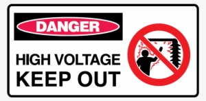 Brady Danger Sign Range - Three Dimensional Signs - High Voltage W/picto