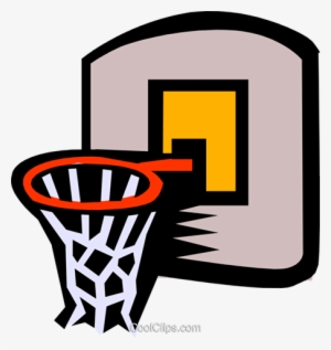 Basketball Net Royalty Free Vector Clip Art Illustration - Cartoon Basketball Hoop Png