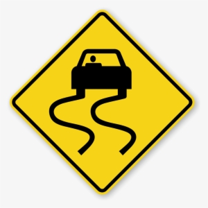 Zoom, Price, Buy - Slippery Road Sign