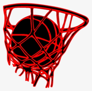 Basketball Inside Of Basketball Net - Basketball
