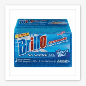 Brillo™ - Brillo Estracell No-scratch Wedge Edge Scrub Sponge,