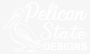 Pelican State Designs Logo White - Pelican State Credit Union