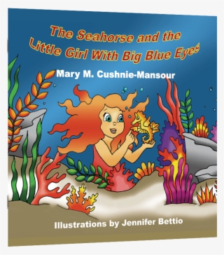 The Seahorse And The Little Girl With Big Blue Eyes - Cartoon