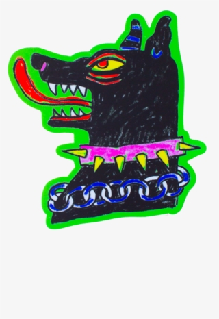 Beware Of Dog Sticker Beware Of Dog Sticker - Illustration