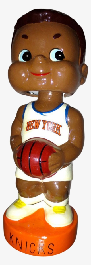 Vintage New York Knicks Bobble Head Basketball Bank - Figurine