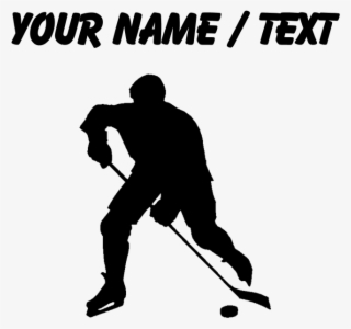 Custom Hockey Player Silhouette Sports Bottle - Custom Hockey Player Silhouette Mousepad