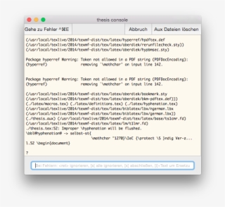 Error - Latex Ss