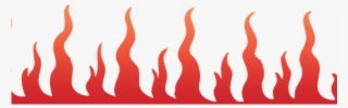 Flame Clipart Heat - Line Of Flames Transparent