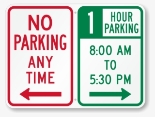 Zoom - Personalize - No Parking Anytime Left Arrow