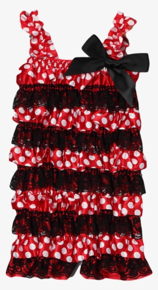 Mouse Satin Ruffle Romper - Christmas Decoration