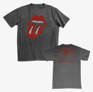 1972 Tongue T-shirt - Rolling Stones Grey Tee
