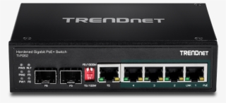 6 Port Hardened Industrial Gigabit Poe Din Rail Switch