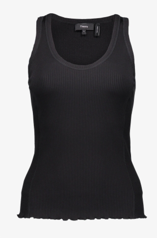 Fitted Rib Shell In Black - Active Tank