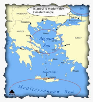 Christian, Greek, And Roman Influenced Their Religion - Byzantine Empire Aegean Sea