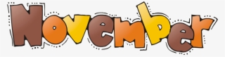 28 Collection Of Clipart For November Month - November Month Clip Art