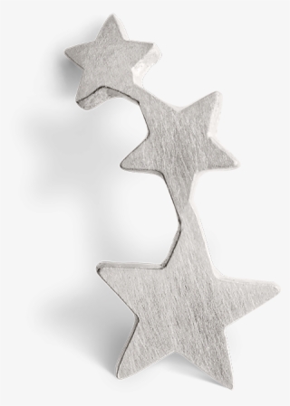 Row Of Stars Stud - Silver