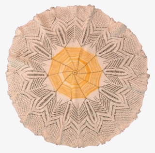 Vintage Spider Web Hand Crotchet 24” Diameter Table - Bridegroom