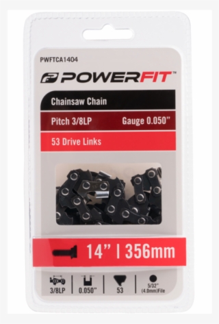 Powerfit Chainsaw Chain 14" Bar, 3/8"lp Pitch, - Chainsaw