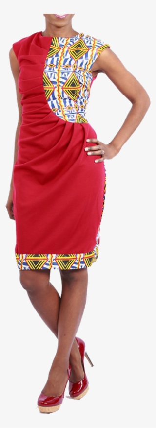African Print Dress Red - Mobirise