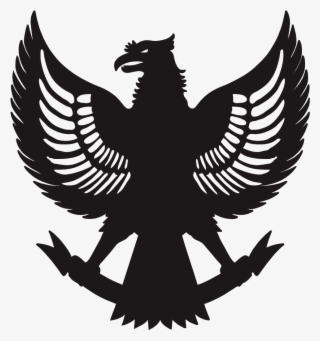 Download Vector Siluet Garuda Cdr & Png Hd - Bhineka Tunggal Ika Png