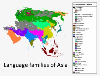 Language Families Of Asia - Languages Of Asia Map