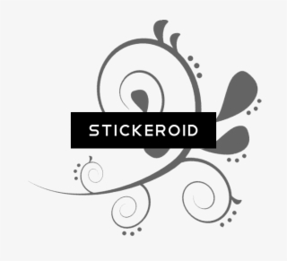 Body Art Tattoos - Black Swirls Transparent Background