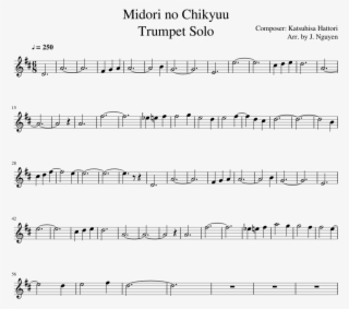 Midori No Chikyuu Trumpet Solo Sheet Music Composed - Tommy Dorsey I M Getting Sentimental Over You