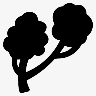 Tree Irregular Silhouette Comments - Icon