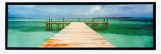 Fishing Dock Panoramic Print - Clip Art
