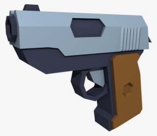 Enter Image Description Here - Low Poly Pistol Model